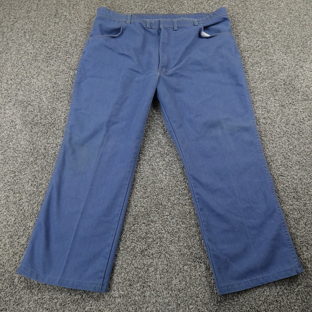 VTG Wrangler Jeans Mens 44X30 Dark Blue Denim Western Cowboy Stretch USA 90s Y2K